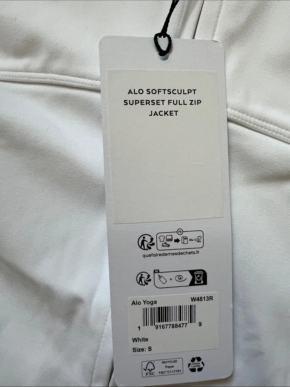 ALO Yoga Alo Softsculpt Superset Full Zip Jacket Mesh Size Small NWT